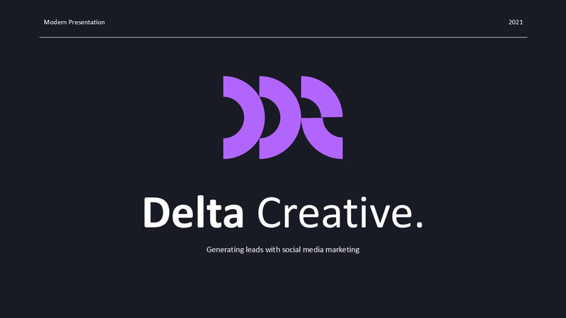 DELTA - Pitch Deck Powerpoint