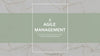 Agile Management