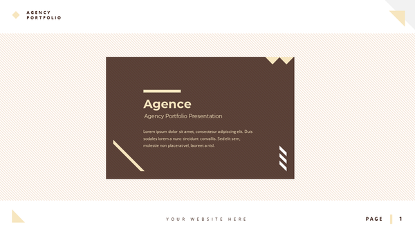 Agence Agency Portfolio Powerpoint