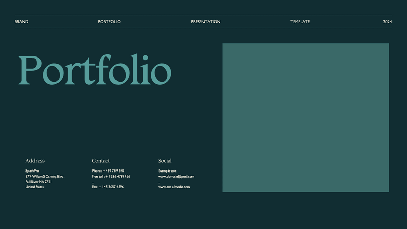 Portfolio Presentation Template