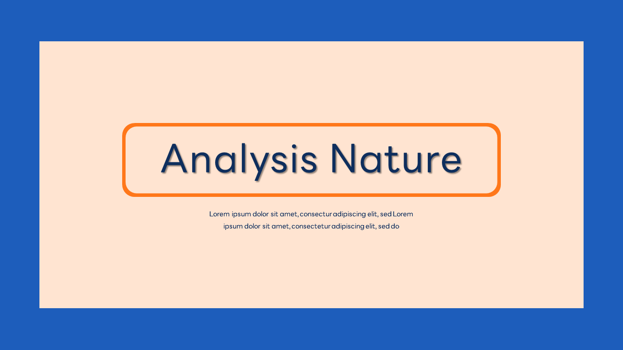 Analysis Nature Powerpoint Template