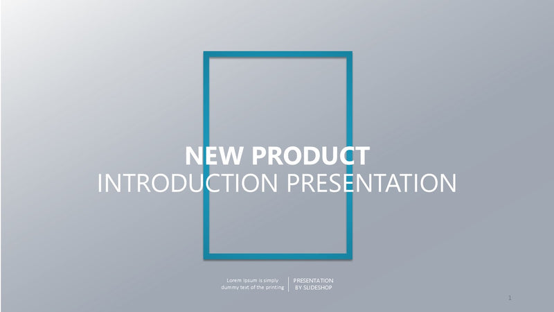 New Product Introduction Presentation