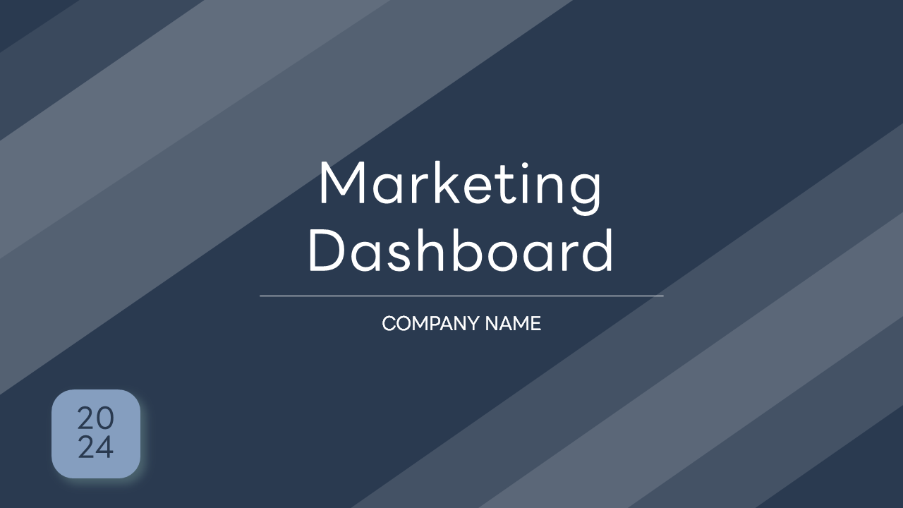 Marketing Dashboard - Powerpoint