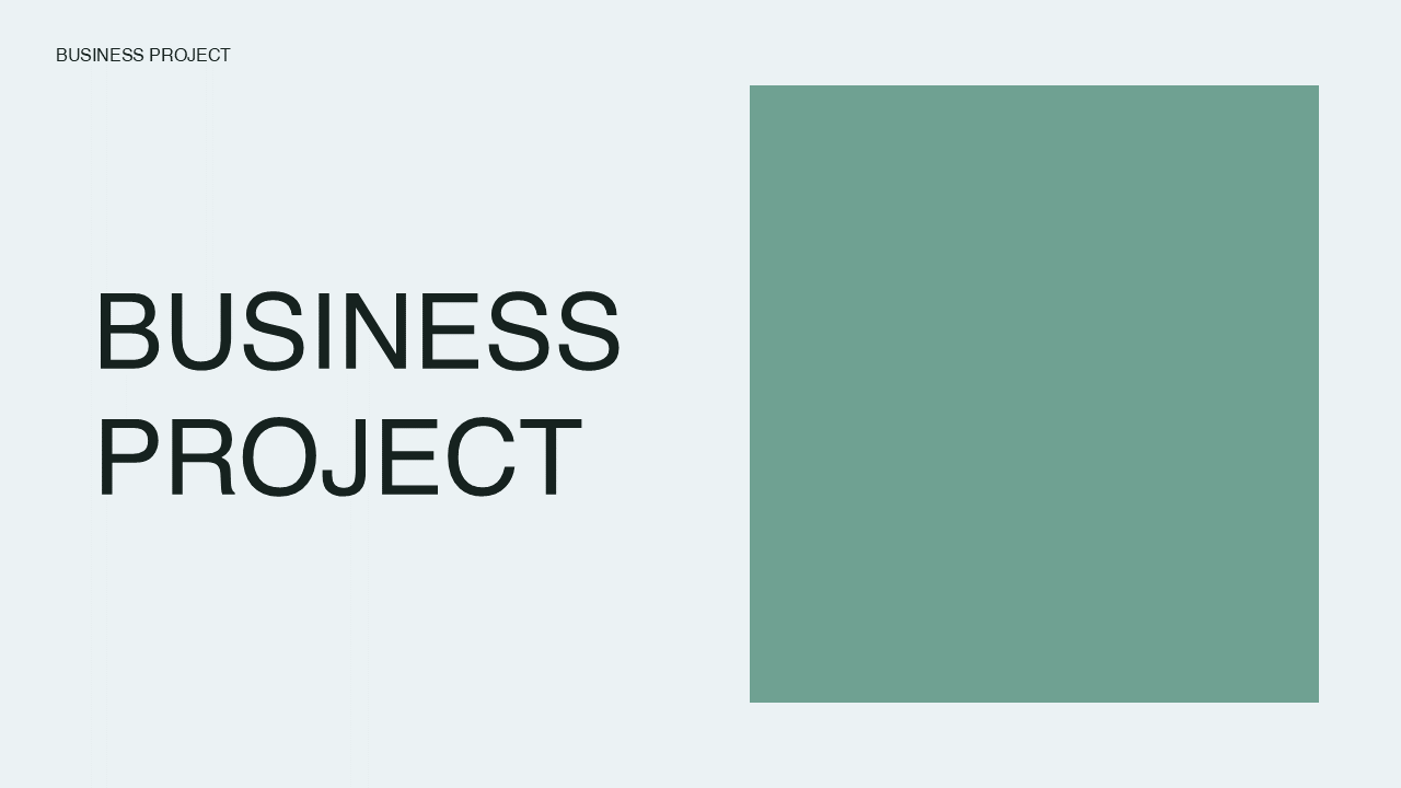 Project - Business Plan Powerpoint Template