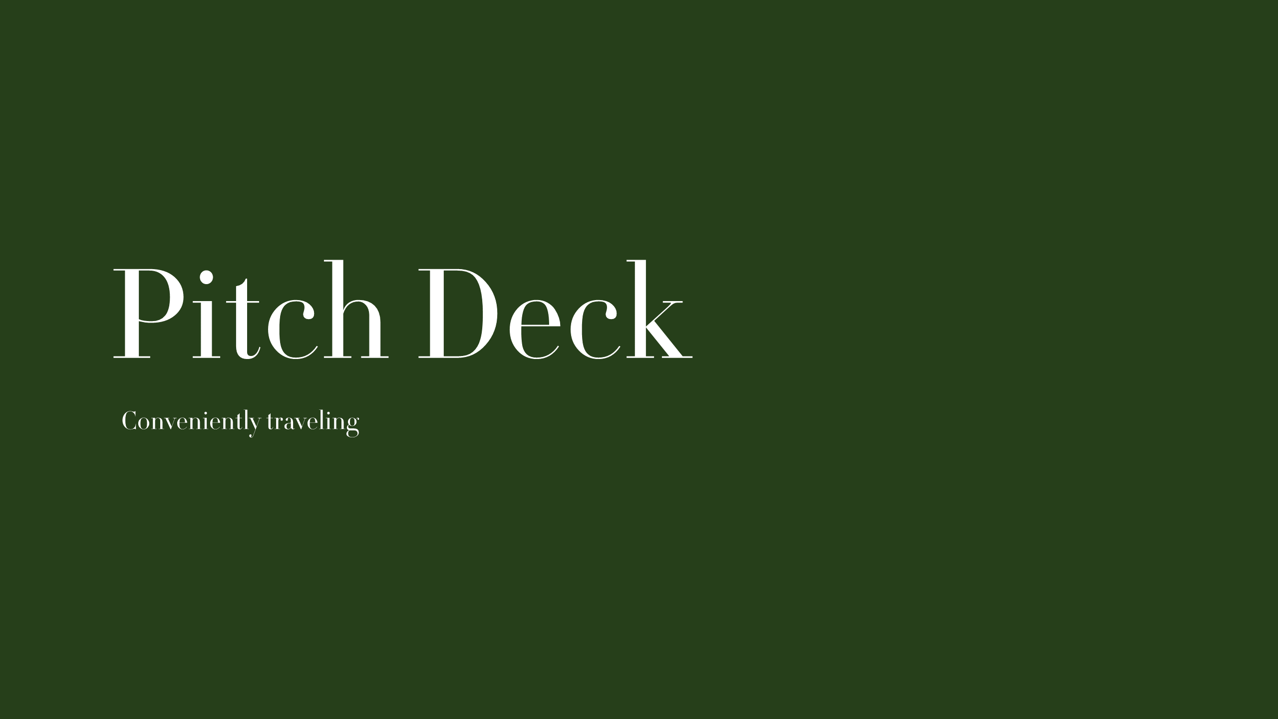 Startup pitch deck presentation