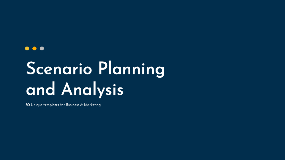 Scenario planning and analysis for Google Slides