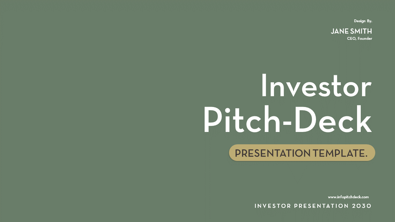 Investor Pitch Deck PowerPoint Presentation