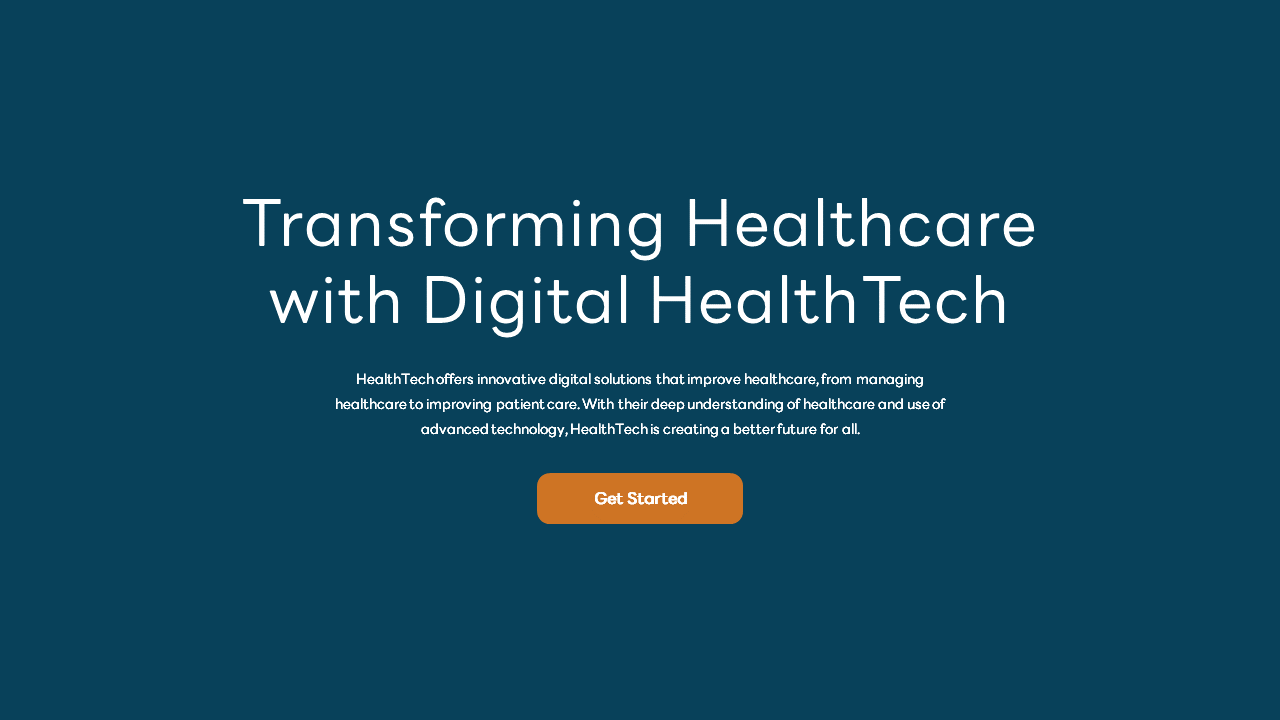 HealthTech - Medical Pitch Deck PowerPoint