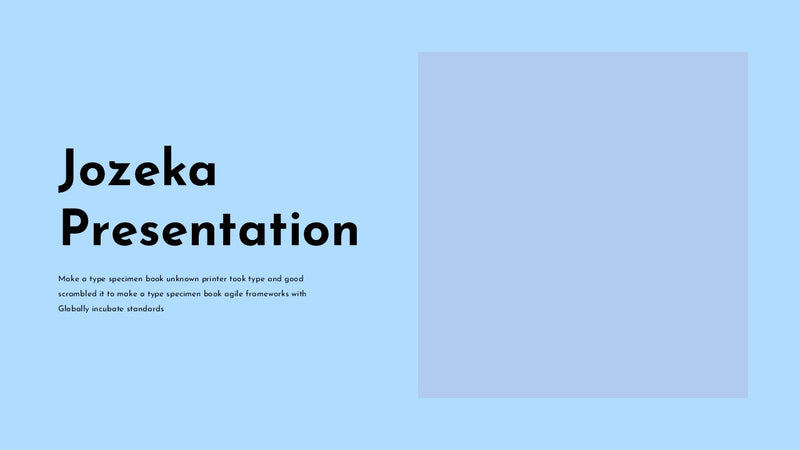 Jozeka - Investor Pitch Deck Powerpoint