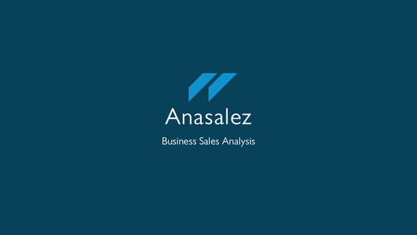 Anasalez – Sales Analysis Powerpoint Presentation