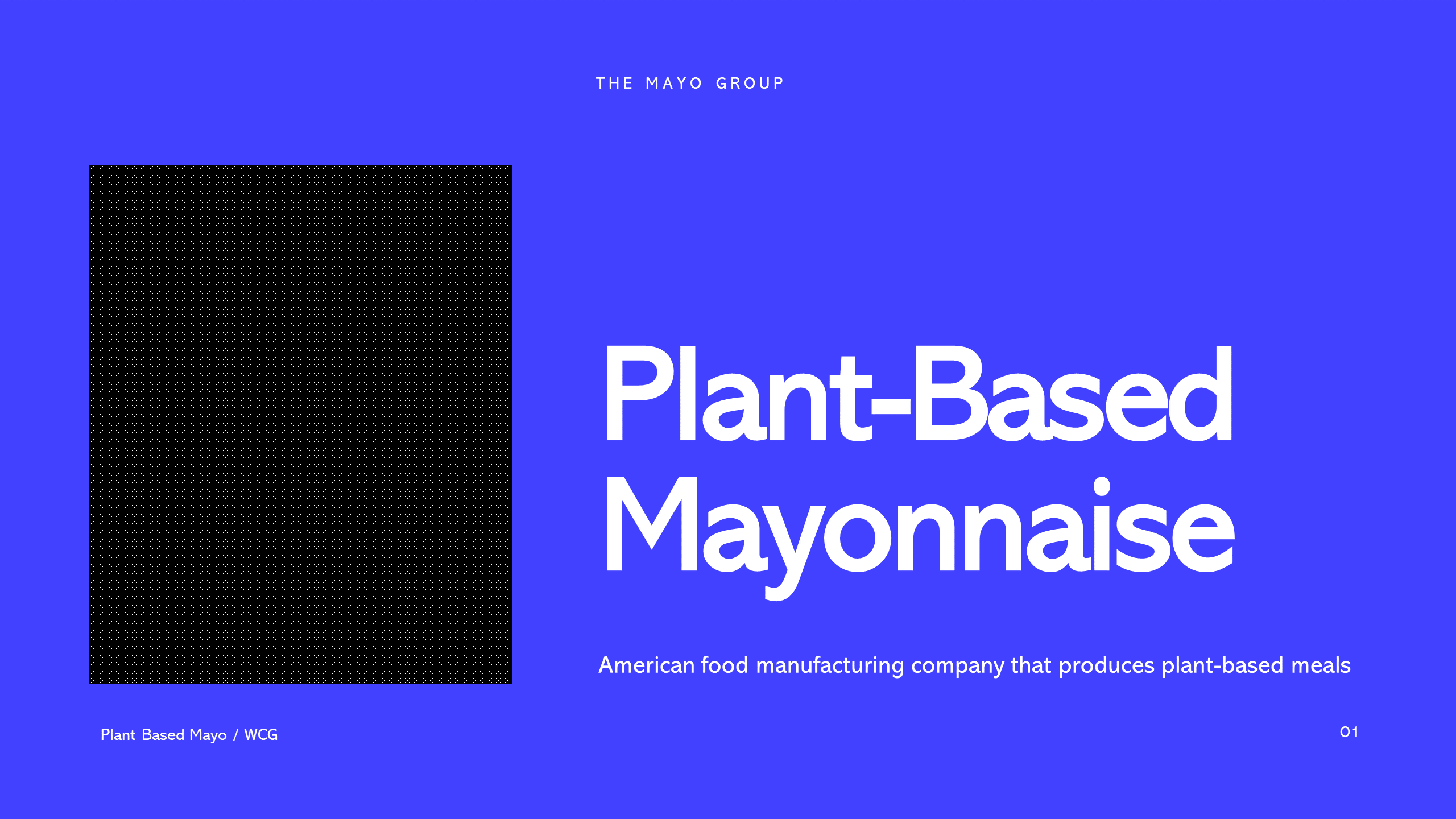 The Mayo - Food and Beverages Pitch Deck