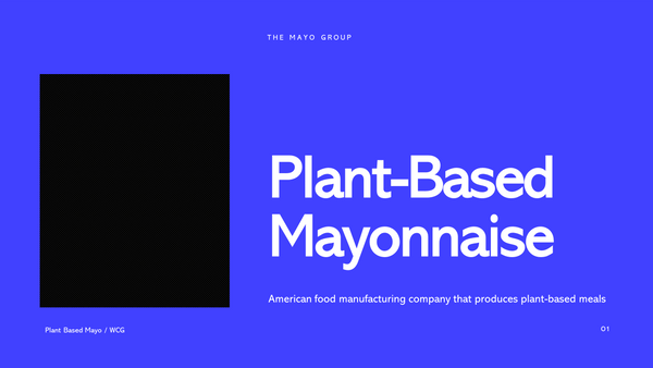 The Mayo - Food and Beverages Pitch Deck