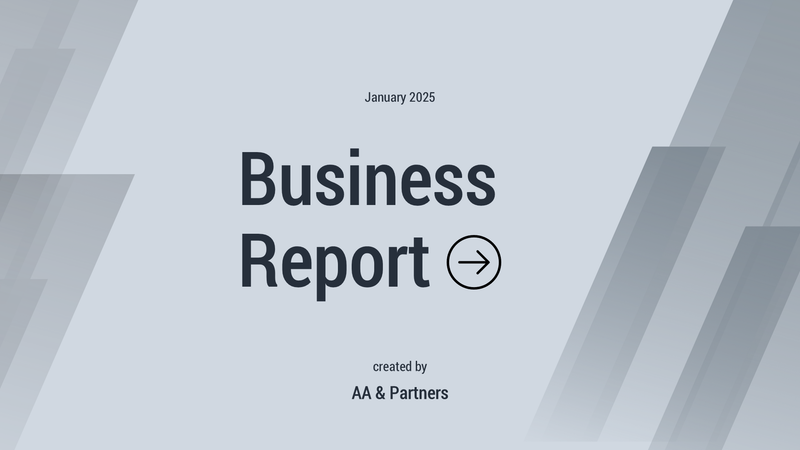 Professional Business Report Presentation