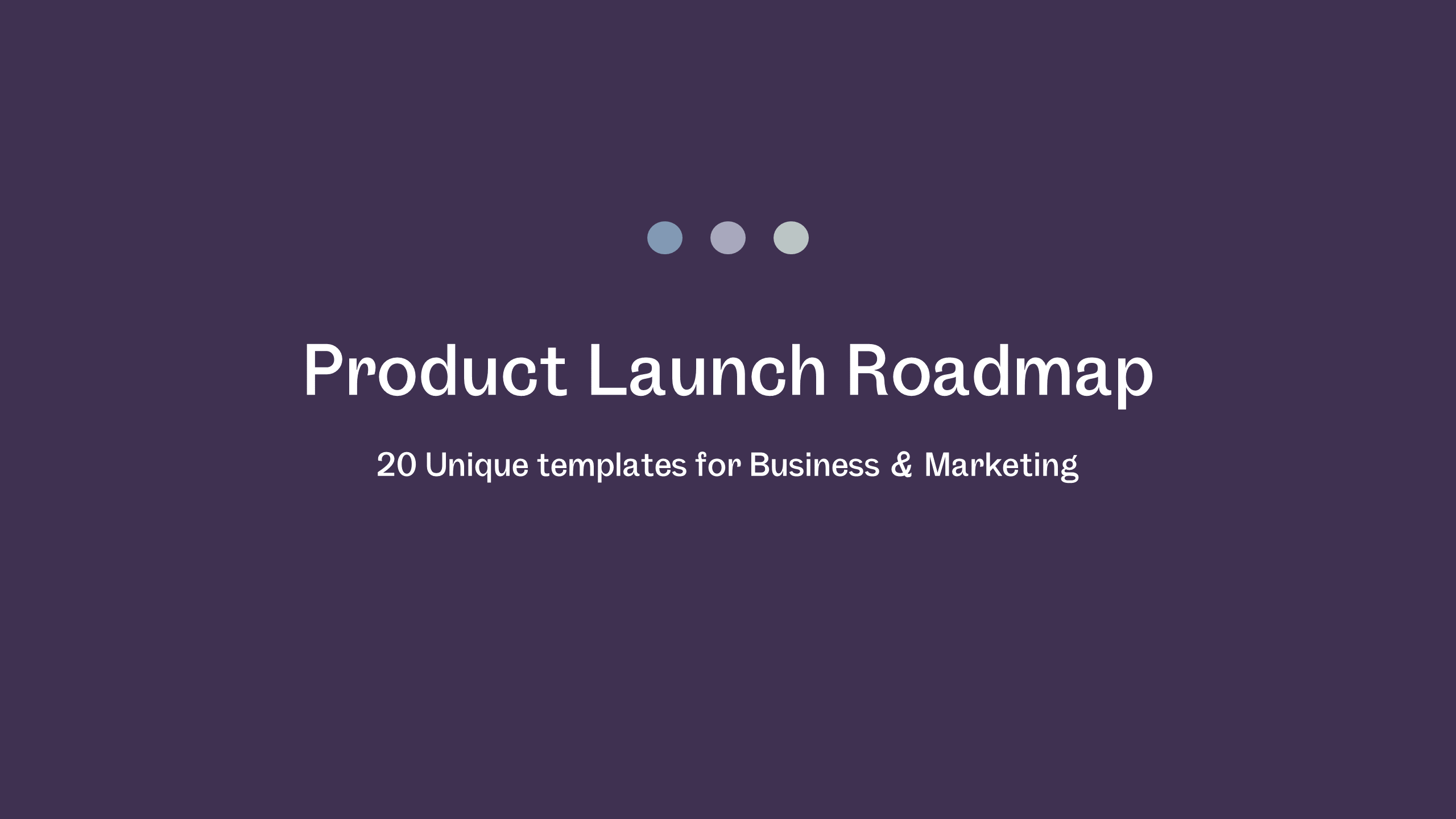 Product Launch Roadmap for PowerPoint