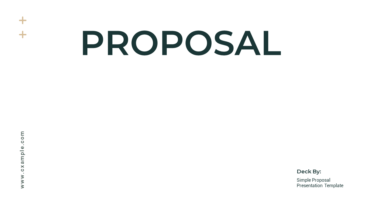 Proposal Presentation Template