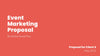 Online Event Marketing Proposal