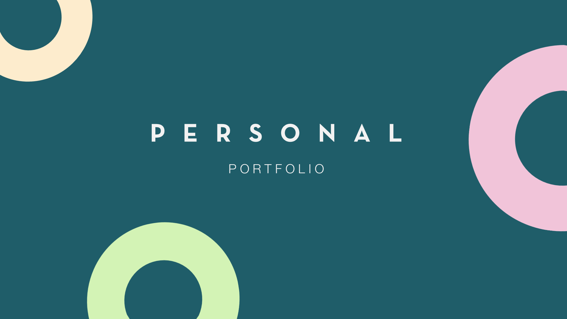 Personal - Portfolio Keynote Template