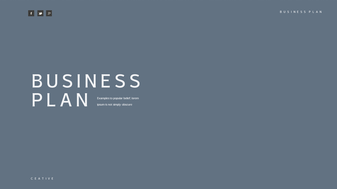 Business Plan Presentation Template