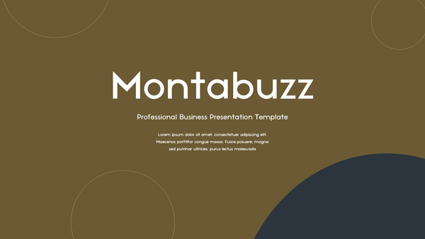 Montabuzz Business Presentation Template