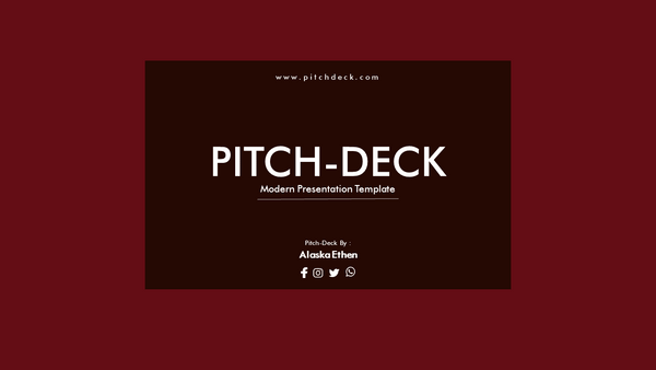 Pitch Deck Powerpoint Template