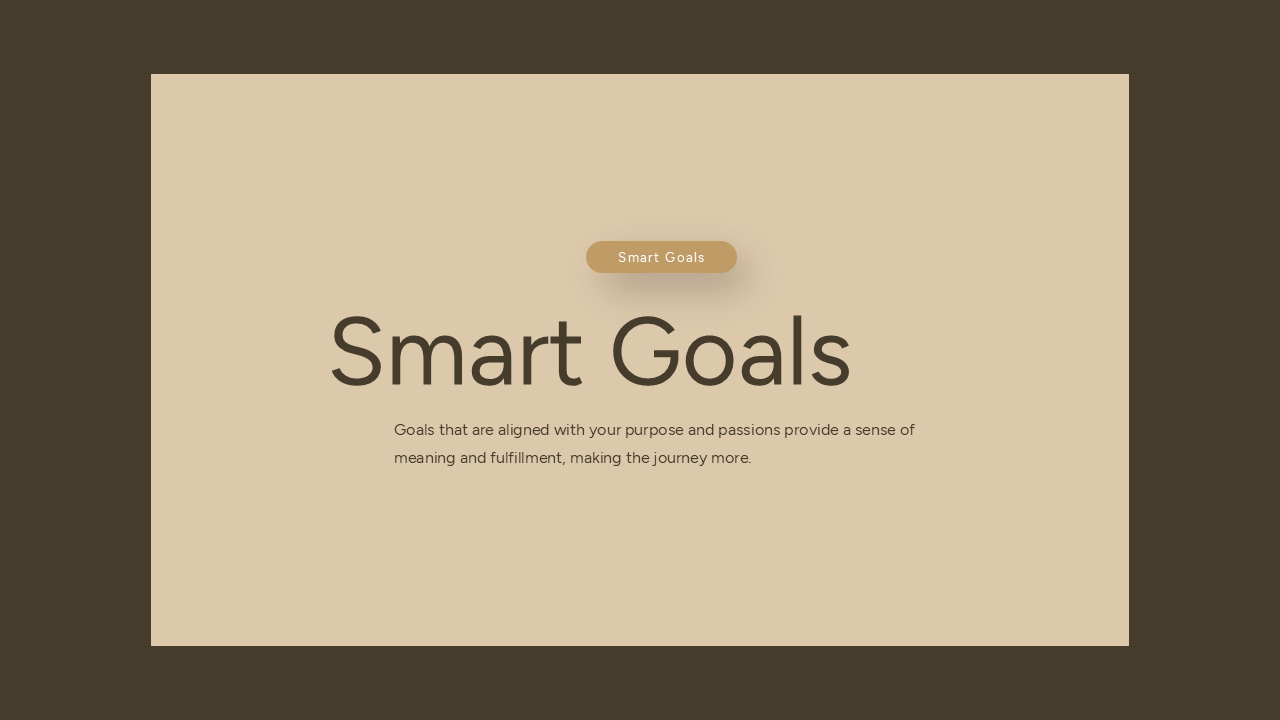 Smart Goals Powerpoint Template