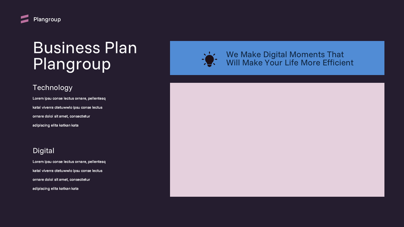 Plan Group Business Plan Powerpoint