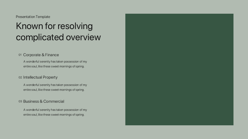 Green Company Overview PowerPoint Template