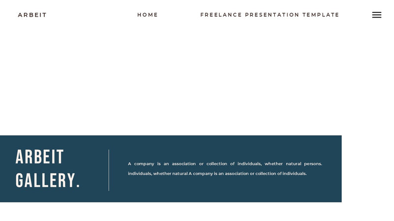Arbeit - Portfolio PowerPoint Template