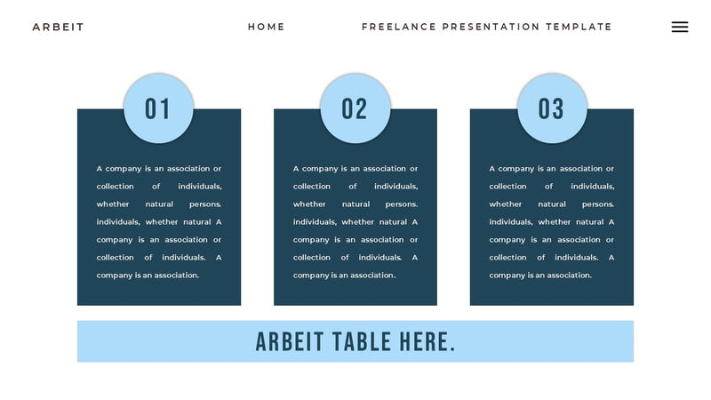 Arbeit - Portfolio PowerPoint Template