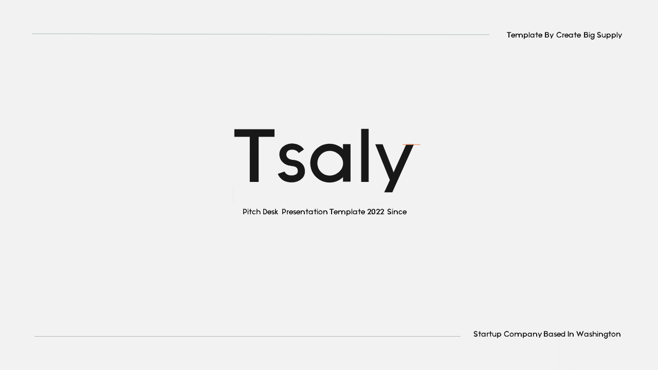 Tsaly - Powerpoint Pitch Deck