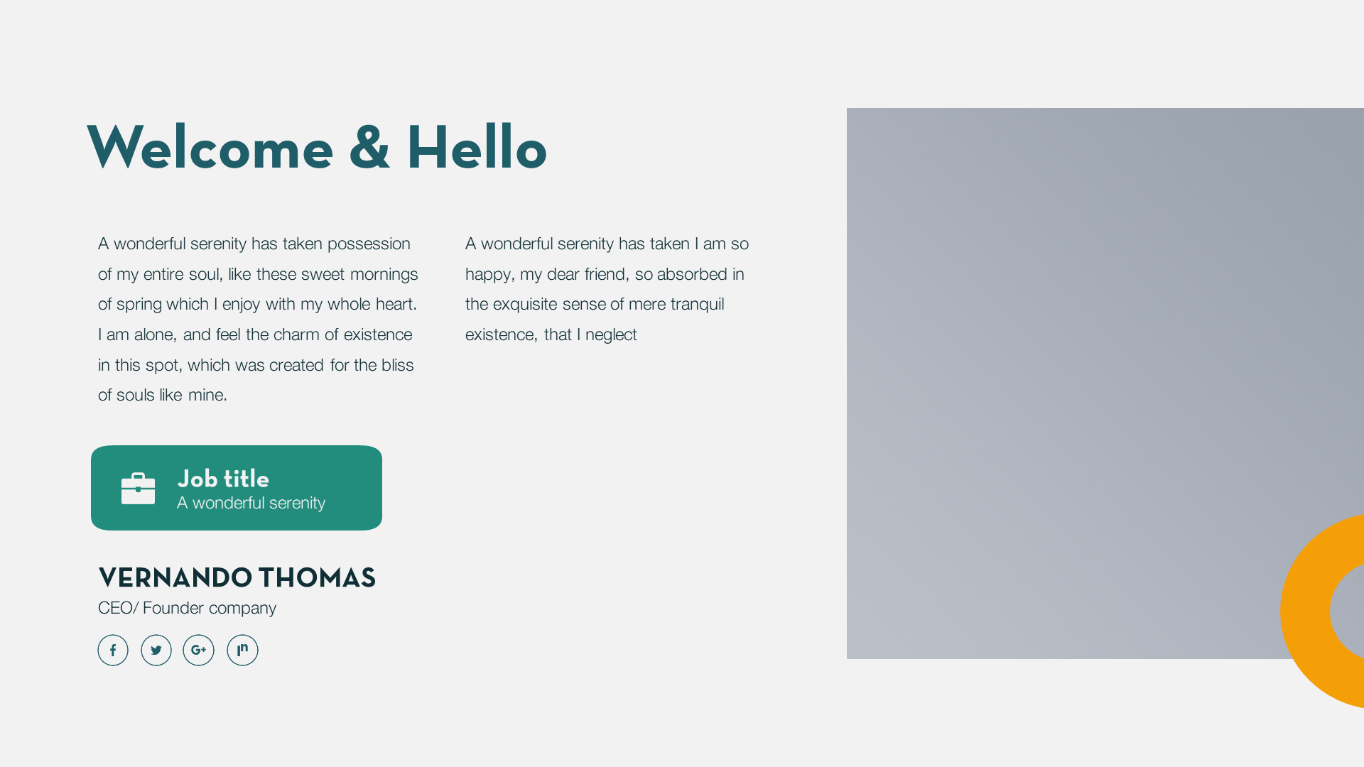 Personal - Portfolio Keynote Template