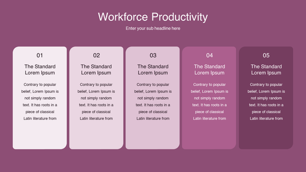 Workforce Productivity Keynote Template