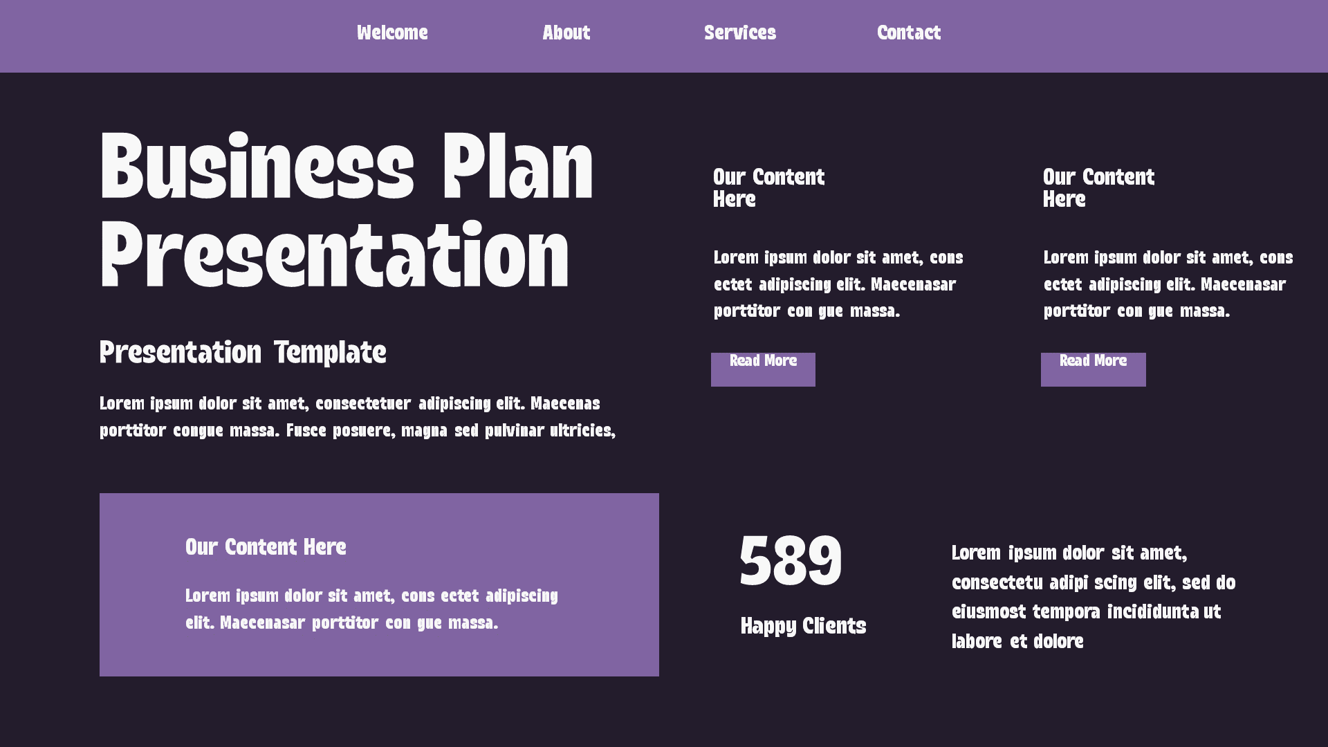 Business Plan Keynote Template