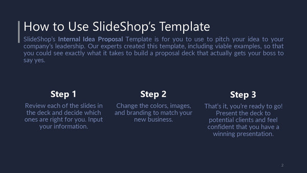 Internal Idea Proposal