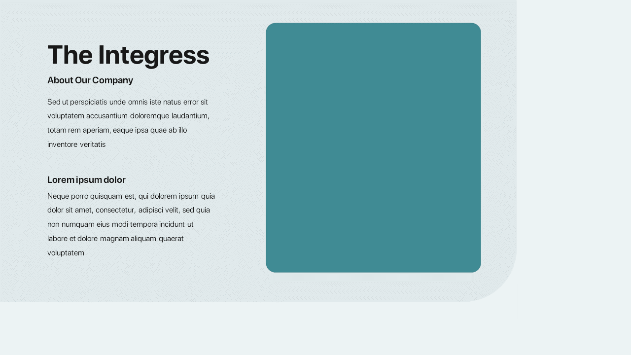 Integress – Investor Pitch Deck PPT Template