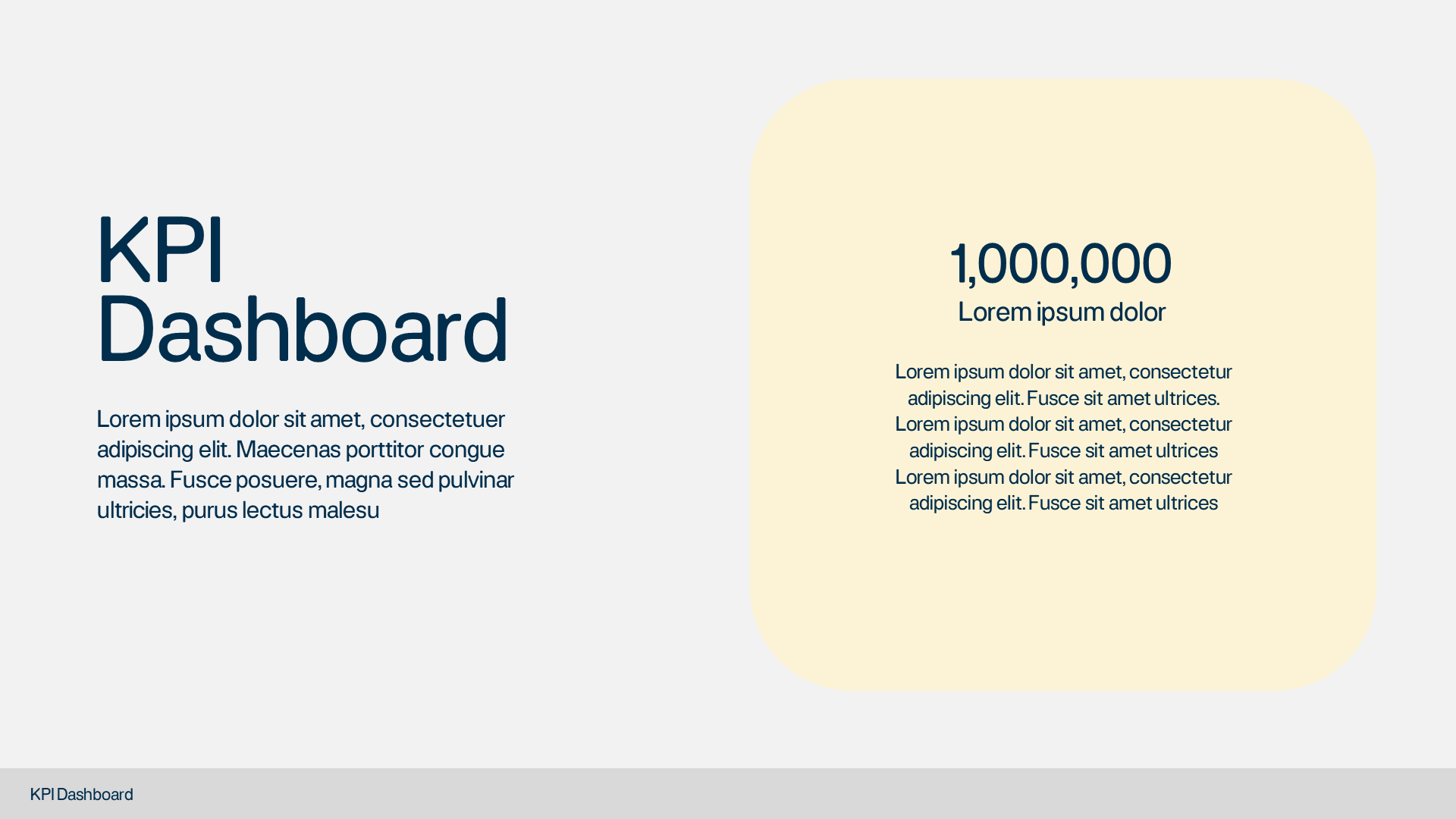 KPI Dashboard Keynote Template