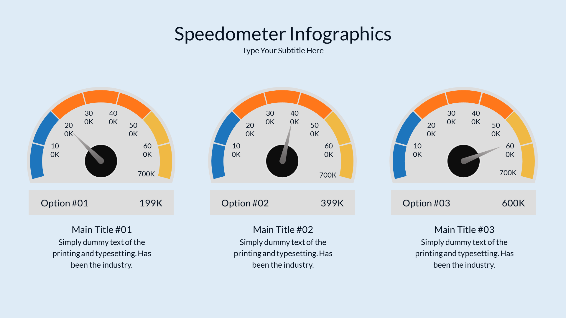 Speedometer Infographics Keynote Templates