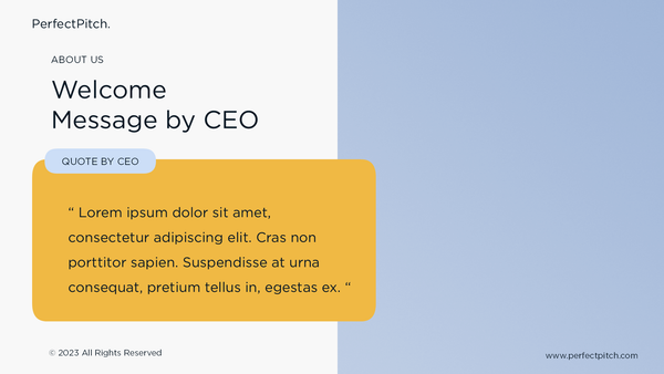 PerfectPitch Investor Pitch Deck Keynote