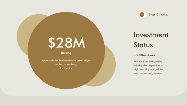 The Circle - Investor Deck PowerPoint Template