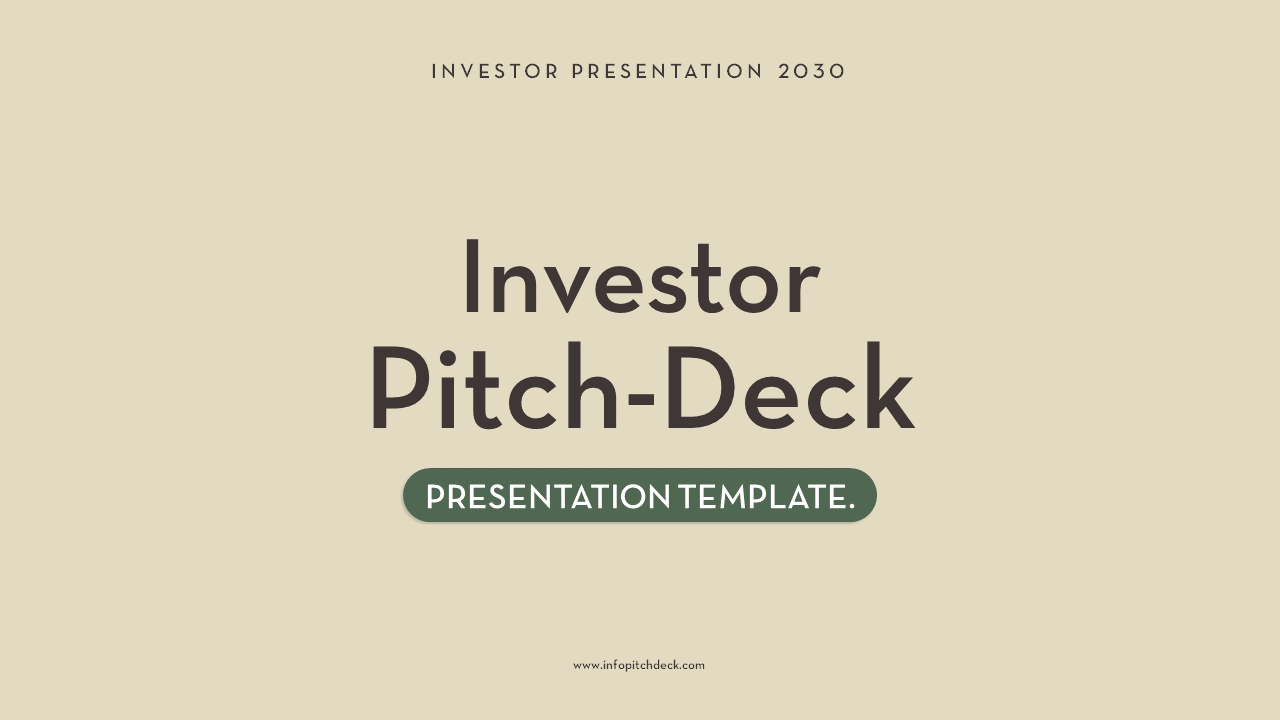 Investor Pitch Deck PowerPoint Presentation