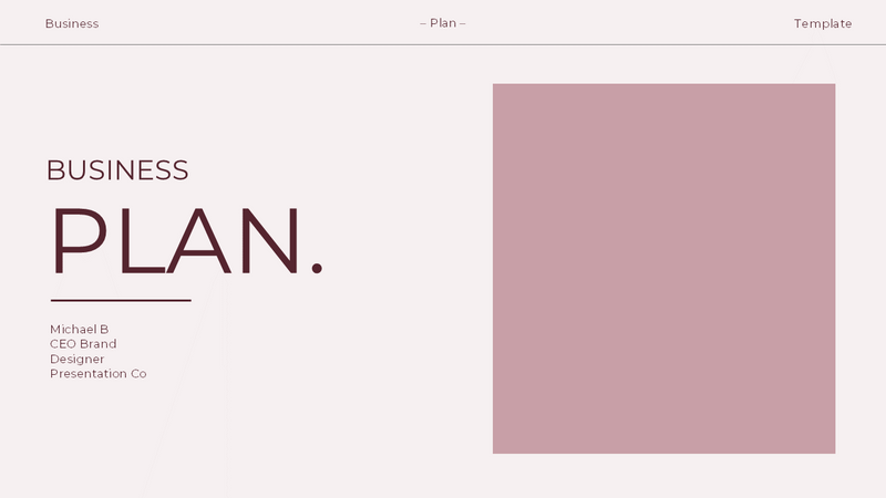 Business Plan Presentation