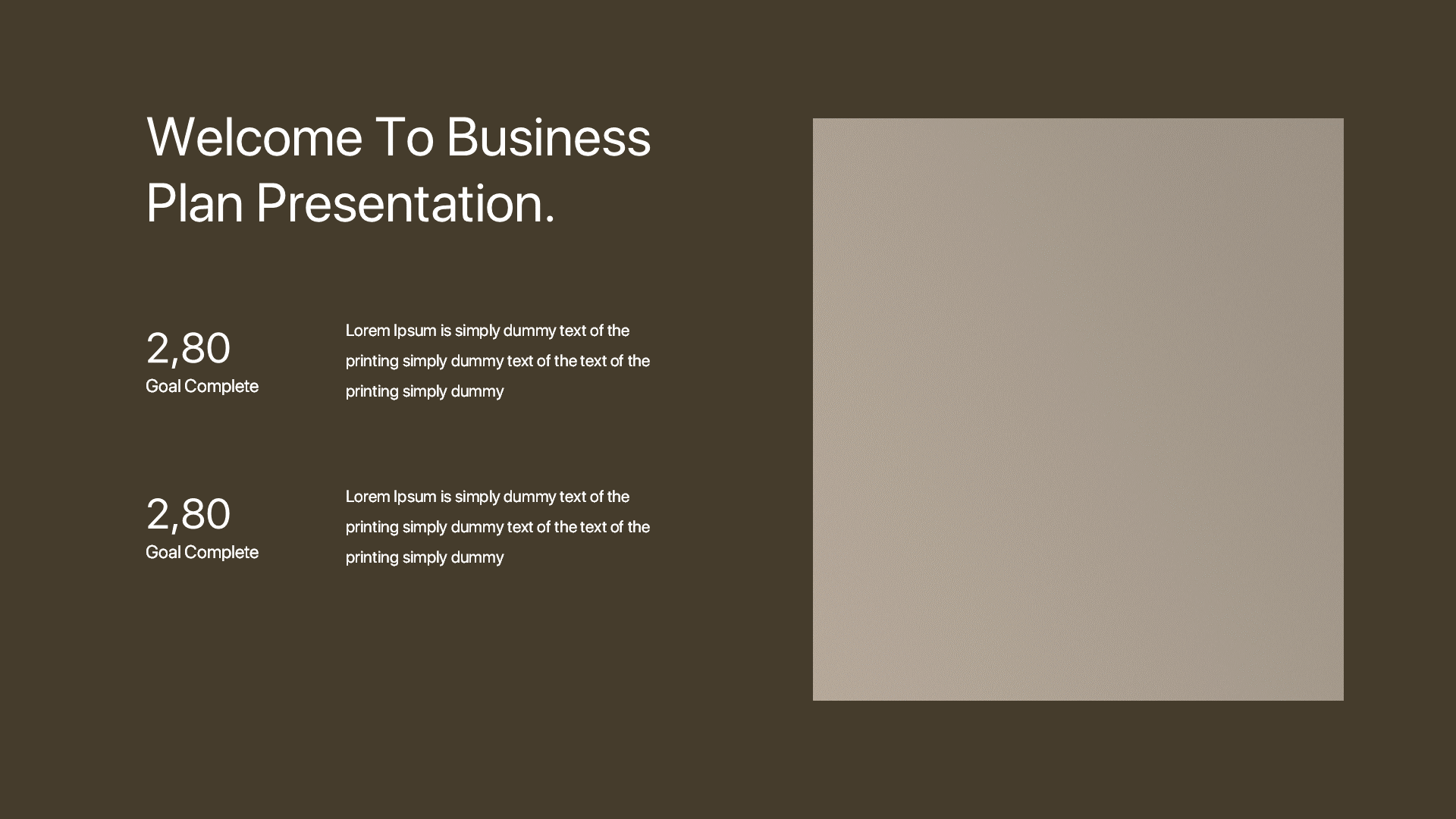 Business Planning Keynote