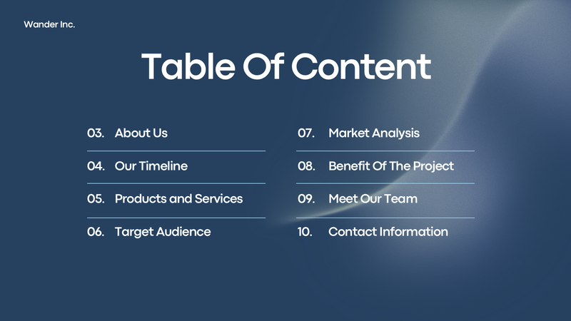 Blue Gradient Professional Business Presentation