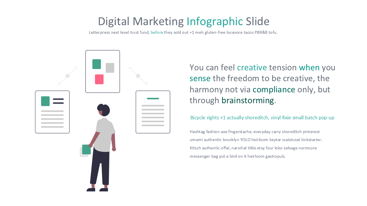 Digital Marketing - PowerPoint Infographics Slides