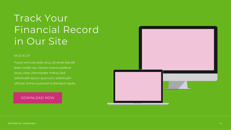 Reportia - Annual Report Powerpoint Template