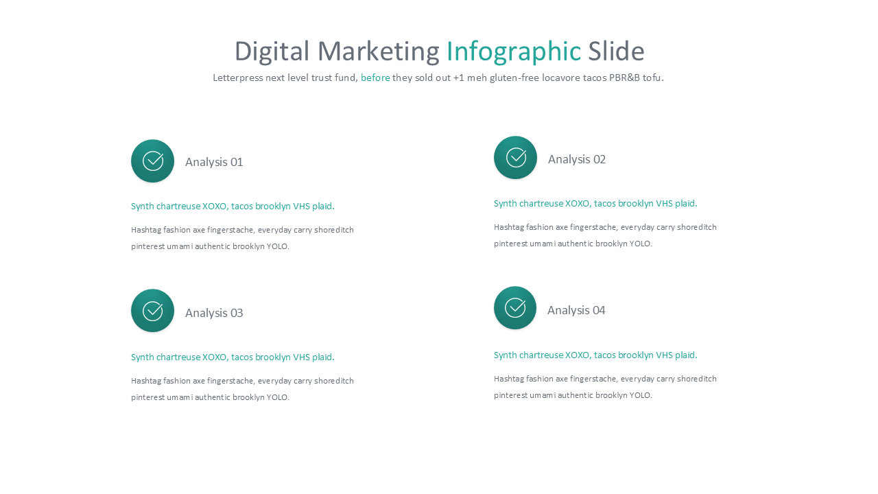 Digital Marketing - PowerPoint Infographics Slides