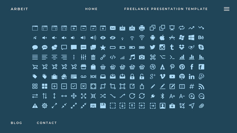 Arbeit - Portfolio PowerPoint Template