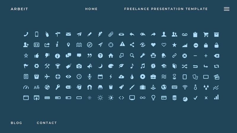 Arbeit - Portfolio PowerPoint Template