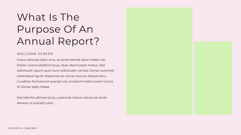 Reportia - Annual Report Powerpoint Template