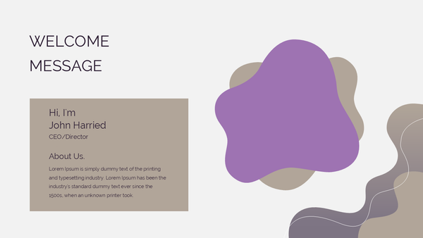 Outline Corporate Business Presentation Template